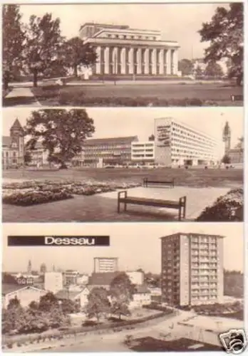 26620 Mehrbild-Ak Dessau Landestheater usw. 1968