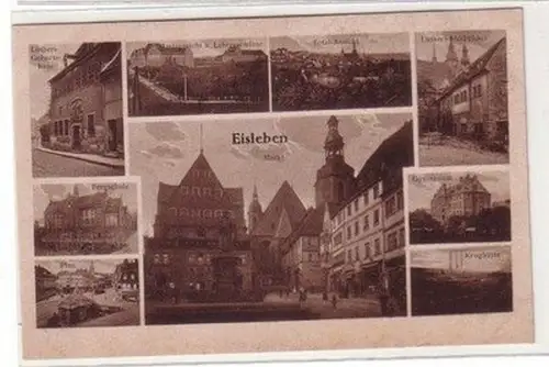 60984 Mehrbild Ak Eisleben Krughütte, Gymnasium, Bergschule usw. um 1930