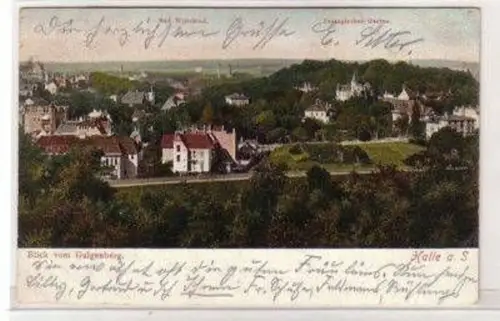 47565 Ak Halle a.d. Saale Blick vom Galgenberg 1907