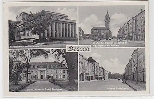 62494 Mehrbild Ak Dessau Wilhelm Pieck Strasse usw. 1958
