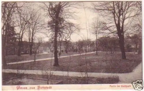 25788 Ak Gruß aus Hettstedt Partie im Stadtpark 1908