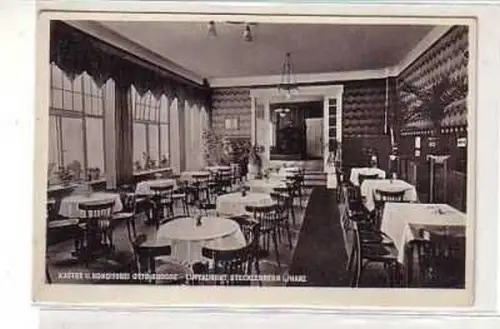 24339 Ak Stecklenburg im Harz Café & Konditorei um 1940