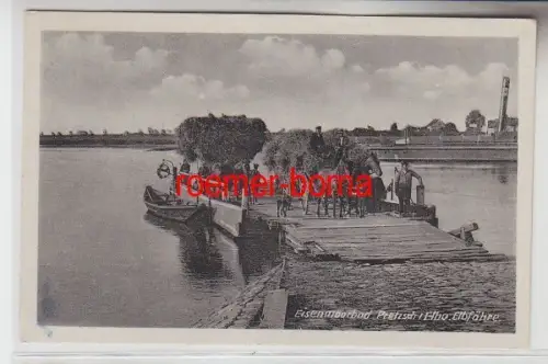 71364 Ak Eisenmoorbad Pretzsch Elbe Elbfähre 1951