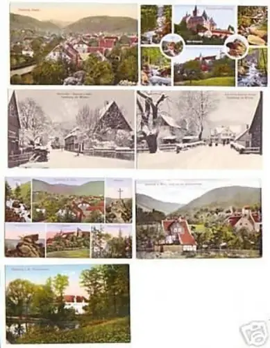 18653/7 Ak Ilsenburg im Harz Hotel usw. um 1910
