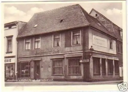 21143 Ak Schönebeck Konditorei & Kaffee um 1930