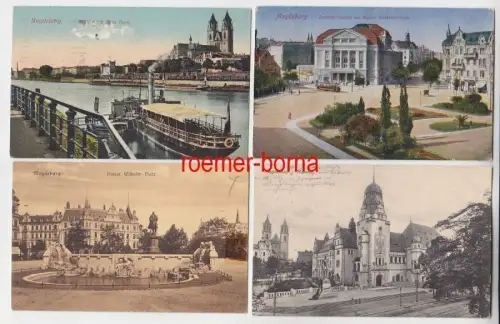 76916/4 Ak Magdeburg Stadtansichten um 1920