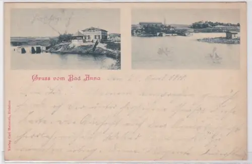87574 Mehrbild Ak Gruss vom Bad Anna bei Helbra 1900