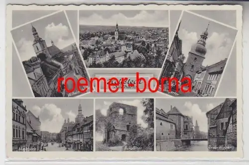78890 Mehrbild Ak Hettstedt Südharz Wilhelmstraße, Saigertor usw. um 1940