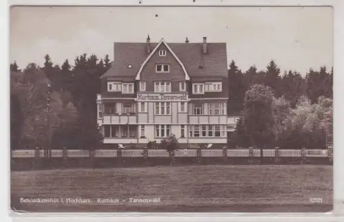 91069 Ak Benneckenstein im Hochharz Kurhaus Tannenwald 1929