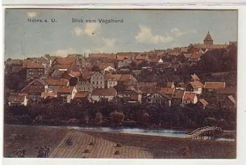 25113 Ak Nebra a.U. Blick vom Vogelherd 1913