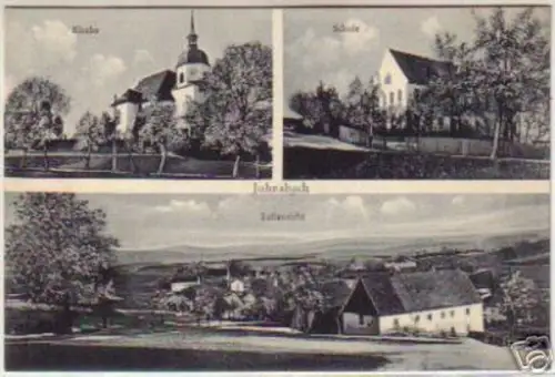 14755 AK Johnsbach Teilansicht Schule Kirche um 1920