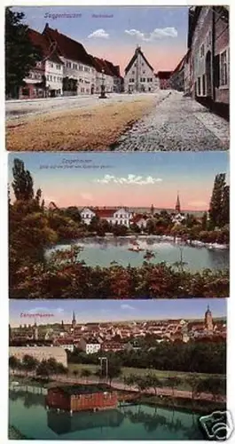 32625/3 Ak Sangerhausen Marktplatz usw. um 1920