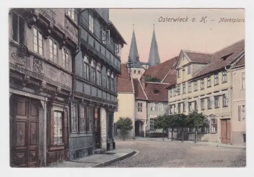 92382 Ak Osterwieck am Harz Marktplatz 1909