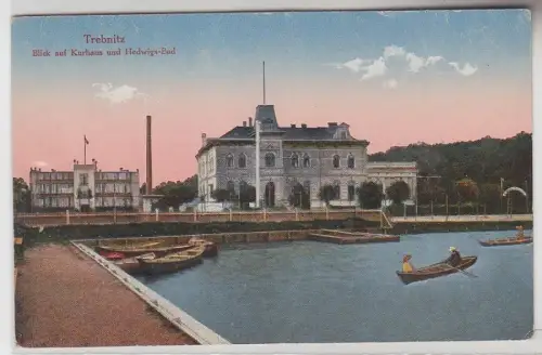 67413 Ak Trebnitz Blick auf Kurhaus und Hedwigsbad um 1910
