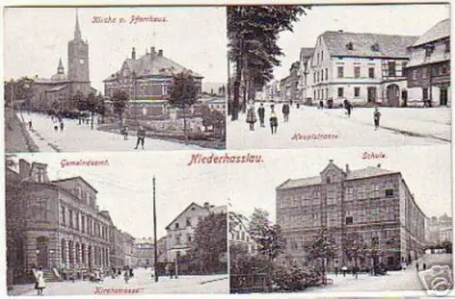15970 AK Niederhasslau Gemeindeamt Schule 1930
