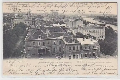 43993 Ak Magdeburg vom Dom gesehen 1904