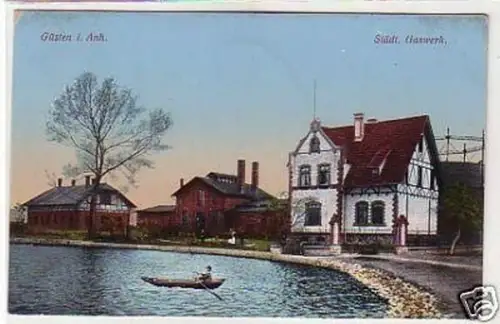 32597 Ak Güsten in Anhalt städtisches Gaswerk 1912