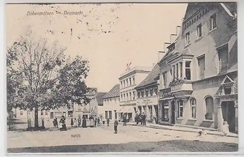 62464 Ak Hohenmölsen Neumarkt mit Geschäften 1922