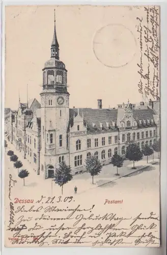 71847 Ak Dessau Postamt 1903