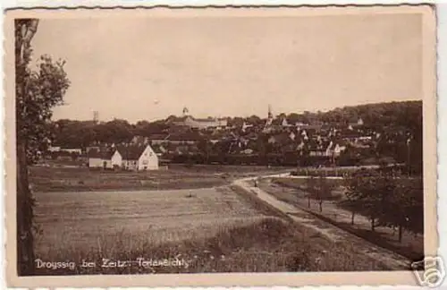 07546 Ak Droyssig bei Zeitz Teilansicht 1953