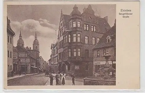 59888 Ak Eisleben Sangerhäuser Strasse mit Geschäften 1930