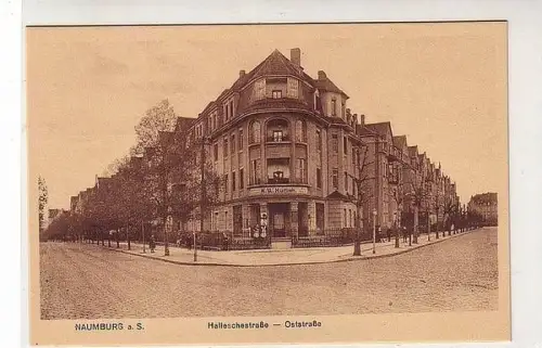 48552 Ak Naumburg a.S. Hallesche Ecke Oststraße um 1930