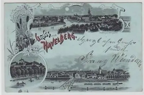 42125 Ak Gruss aus Havelberg 1899