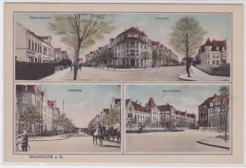 25495 Mehrbild Ak Naumburg a.S. Oststraße, Barbaraplatz usw. um 1930