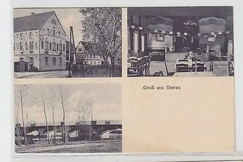 61195 Mehrbild Ak Gruß aus Ostrau Gasthaus 1938