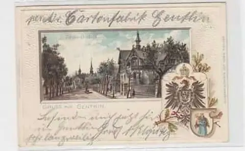 02246 Präge Ak Gruß aus Genthin Parchenstrasse 1904