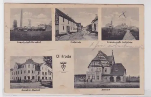 94270 Mehrbild Ak Billroda Bahnhof, Gewerkschaft Bernsdorf usw. um 1930