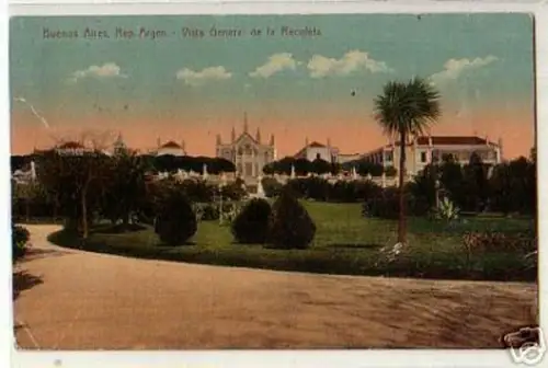 12668 Ak Buenos Aires Vista General de la Recoleta 1912