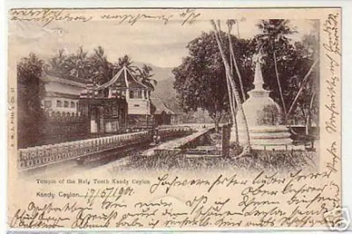 10628 Ak Kandy Ceylon Temple of the Holy Tooth 1901