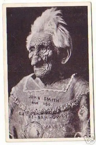 06042 Ak 130 Jahre alter Indianer aus Minnesota um 1920