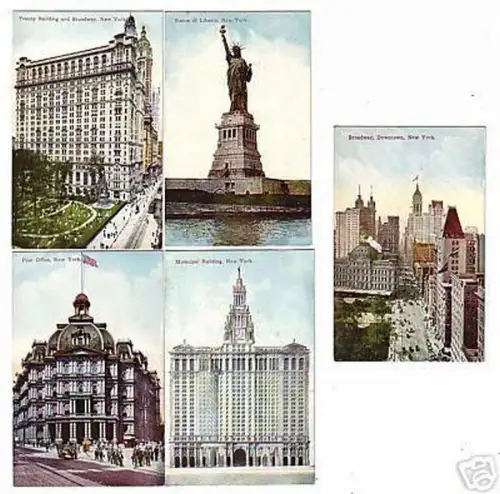 17833/5 Ak New York USA Stadtansichten um 1912