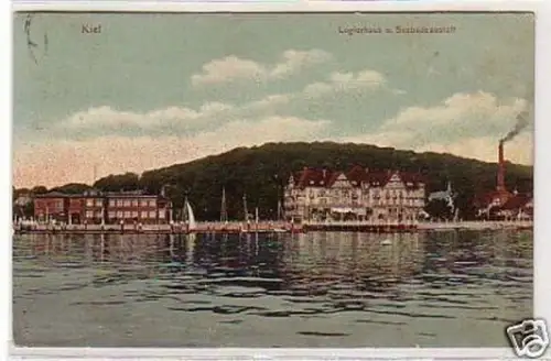 07540 Ak Kiel Logierhaus und Seebadeanstalt 1908