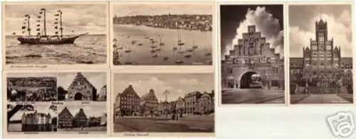 07911/6 Ak Flensburg Marineschule usw. um 1940