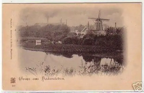 03723 Ak Gruß aus Hadersleben Windmühle 1900
