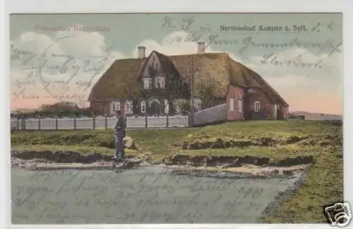 19761 Ak Nordseebad Kampen auf Sylt Bauernhaus 1911