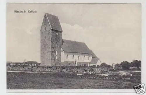 31938 Ak Kirche in Keitum auf Sylt um 1910