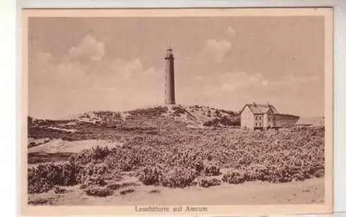 51150 Ak Leuchtturm auf Amrum um 1930