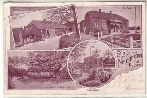 54334 Mehrbild Ak Gruß aus Neukirchen an der Ostsee 1902