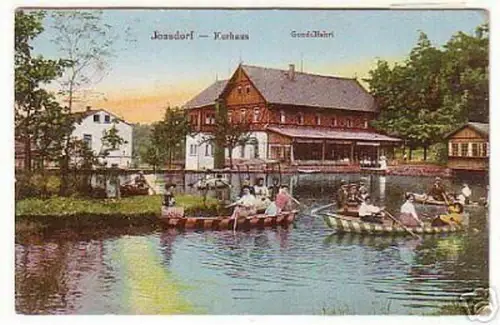 00998 Ak Jonsdorf Kurhaus Gondelfahrt um 1920