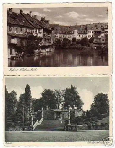 00852/2 Ak Erfurt Rathausbrücke usw. um 1930