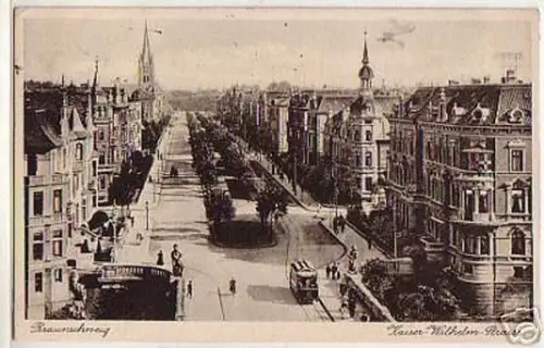 03500 Ak Braunschweig Kaiser Wilhelm Strasse 1934