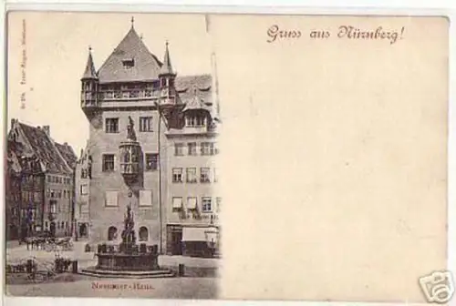 04262 Ak Gruss aus Nürnberg Nassauer Haus um 1900