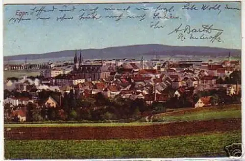 04620 Feldpost Ak Eger Gesamtansicht 1914