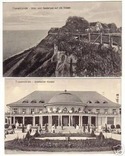 2 schöne Ak Travemünde an der Ostsee um 1910