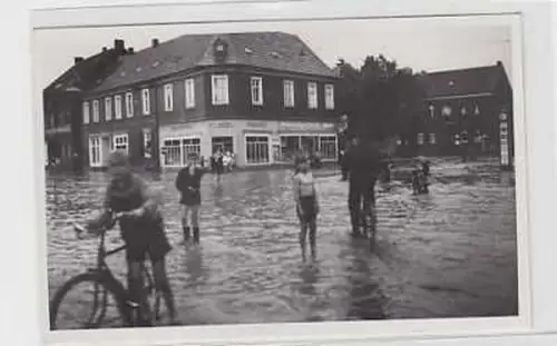 08383 Foto Ak Feinkost Flügel Hochwasser am 31.7.1951