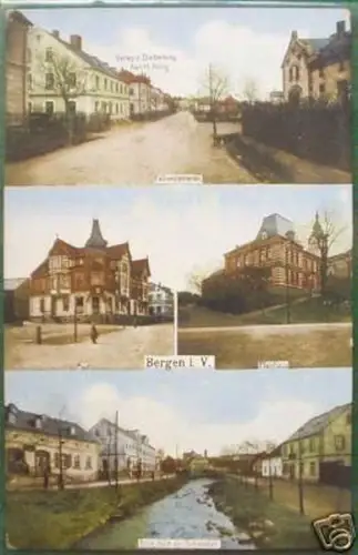 schöne Ak Bergen i.Vogt. Falkensteiner Strasse 1916